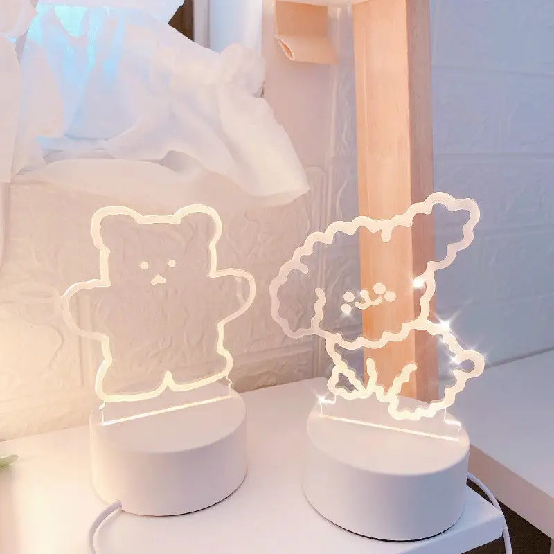 LED Aura Night Lights Featuring Kuromi Cinnamoroll and Friends - lamp