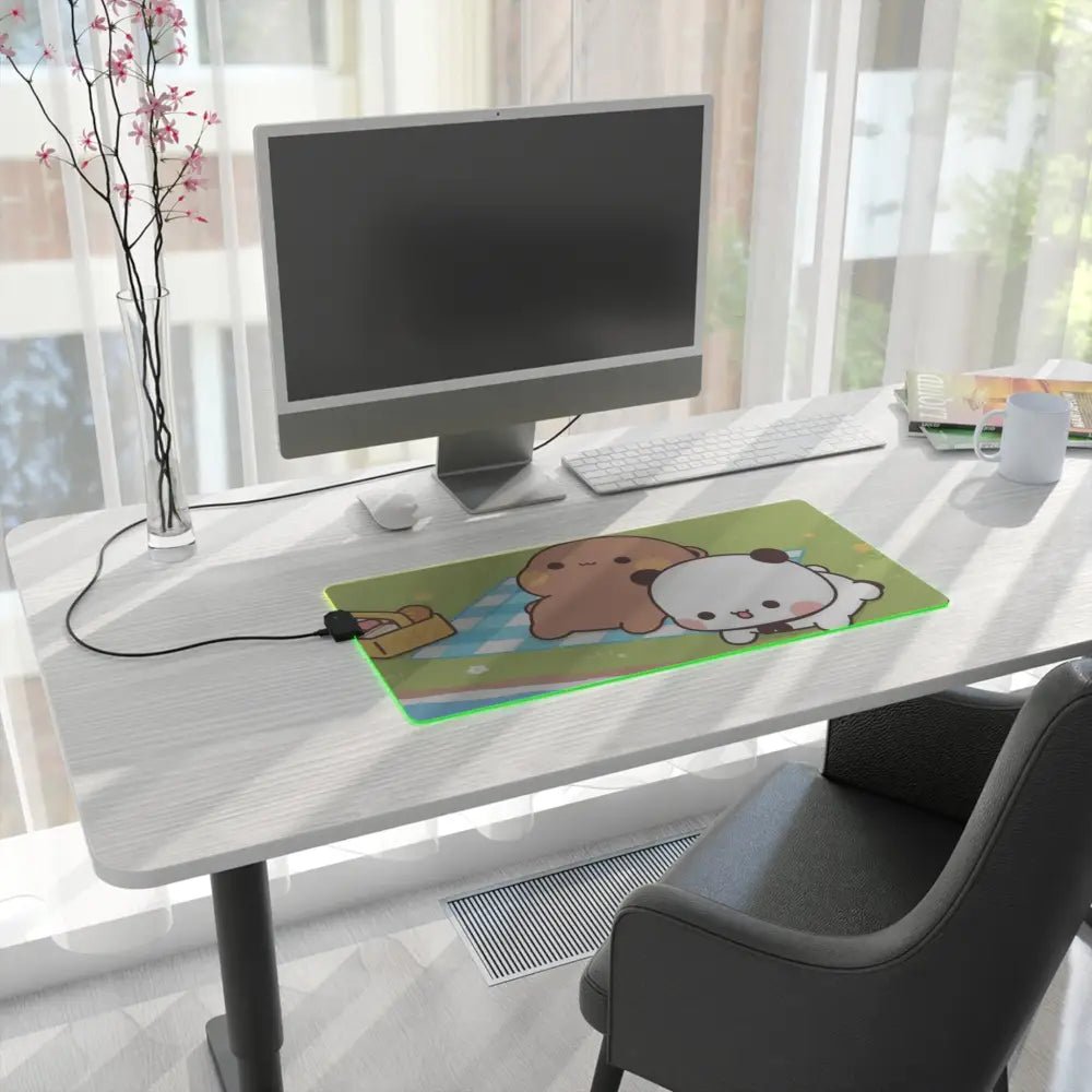 LED Dudu and Bubu Gaming Mouse Pad for an Immersive Experience - Cosparty