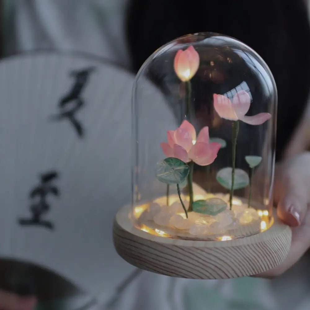 LED Lotus Night Light Lamp with Elegant Floral Design - Cosparty