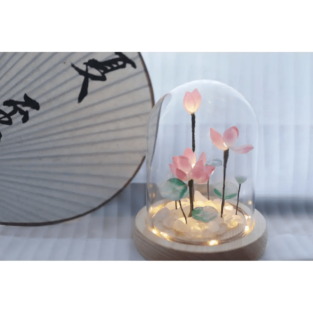 LED Lotus Night Light Lamp with Elegant Floral Design - Cosparty