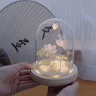 LED Lotus Night Light Lamp with Elegant Floral Design - light