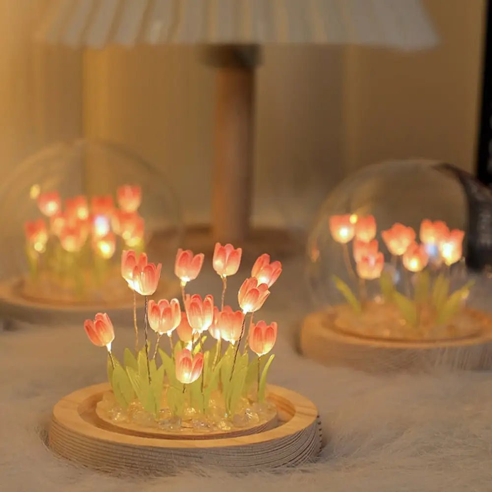 LED Tulip Nightlight Globe for Enchanting Fairycore Decor - Cosparty