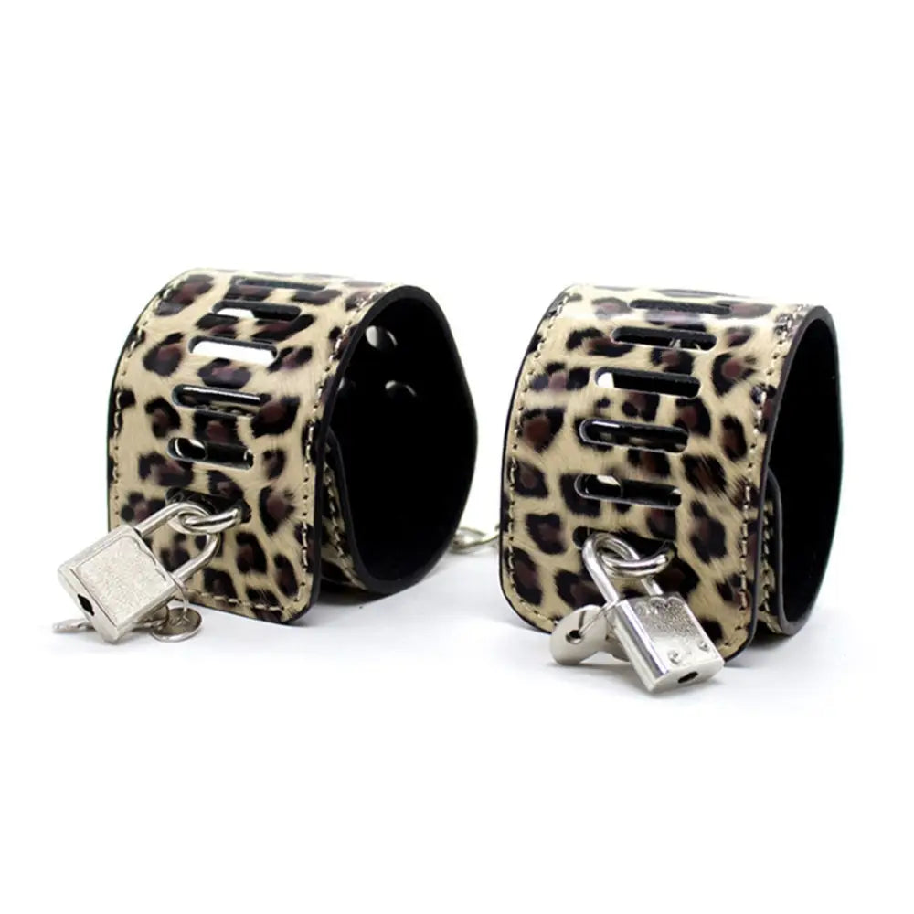 Leopard Print Bondage Set for Playful Photoshoots - play kit