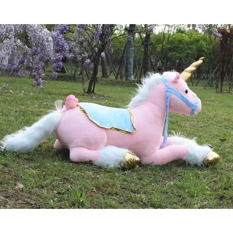 Life-Size Fluffy Unicorn Stuffed Animal for Imaginative Play - stuffed animal