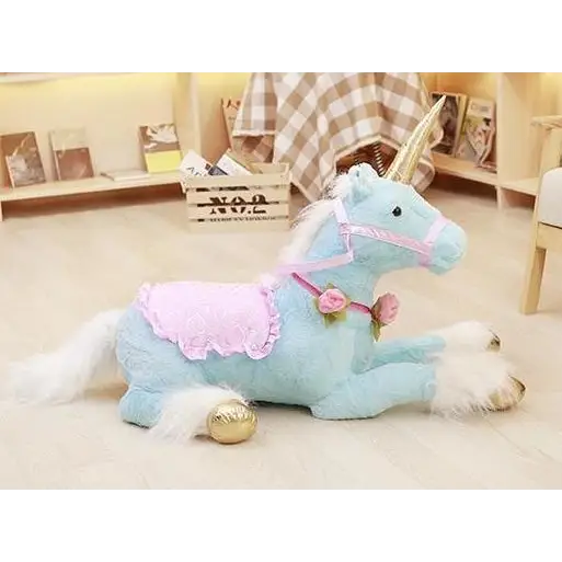 Life-Size Fluffy Unicorn Stuffed Animal for Imaginative Play - stuffed animal