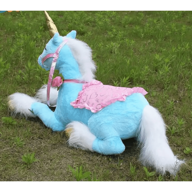 Life - Size Fluffy Unicorn Stuffed Animal for Imaginative Play - Cosparty