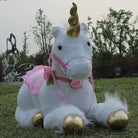 Life-Size Fluffy Unicorn Stuffed Animal for Imaginative Play - stuffed animal