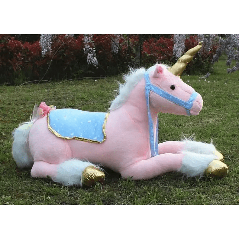 Life - Size Fluffy Unicorn Stuffed Animal for Imaginative Play - Cosparty