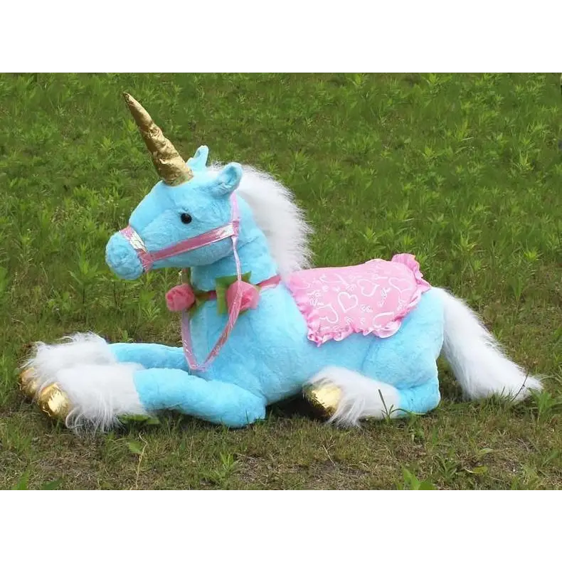 Life-Size Fluffy Unicorn Stuffed Animal for Imaginative Play - stuffed animal