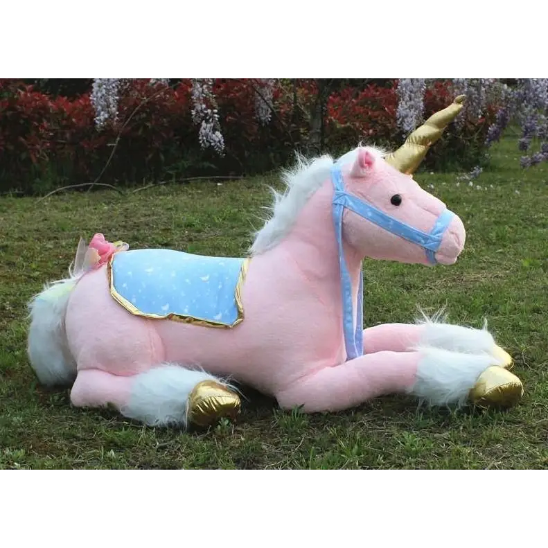 Life-Size Fluffy Unicorn Stuffed Animal for Imaginative Play - stuffed animal