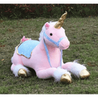 Life - Size Fluffy Unicorn Stuffed Animal for Imaginative Play - Cosparty