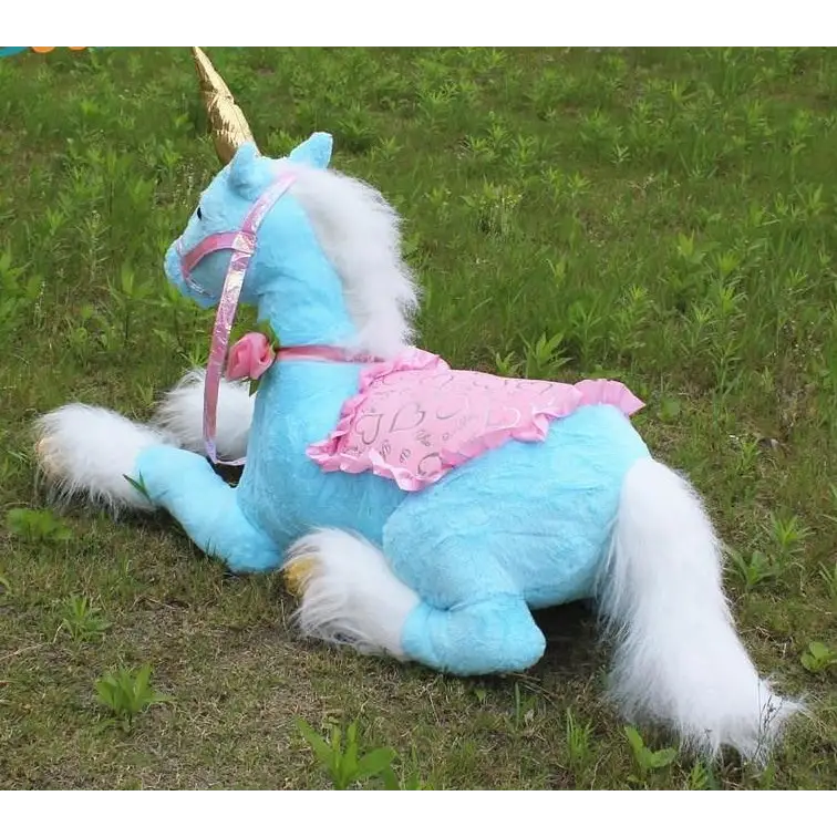 Life-Size Fluffy Unicorn Stuffed Animal for Imaginative Play - stuffed animal