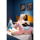 Life - Size Fluffy Unicorn Stuffed Animal for Imaginative Play - Cosparty