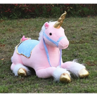 Life-Size Fluffy Unicorn Stuffed Animal for Imaginative Play - stuffed animal