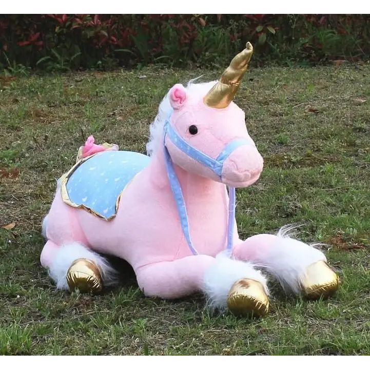 Life-Size Fluffy Unicorn Stuffed Animal for Imaginative Play - stuffed animal