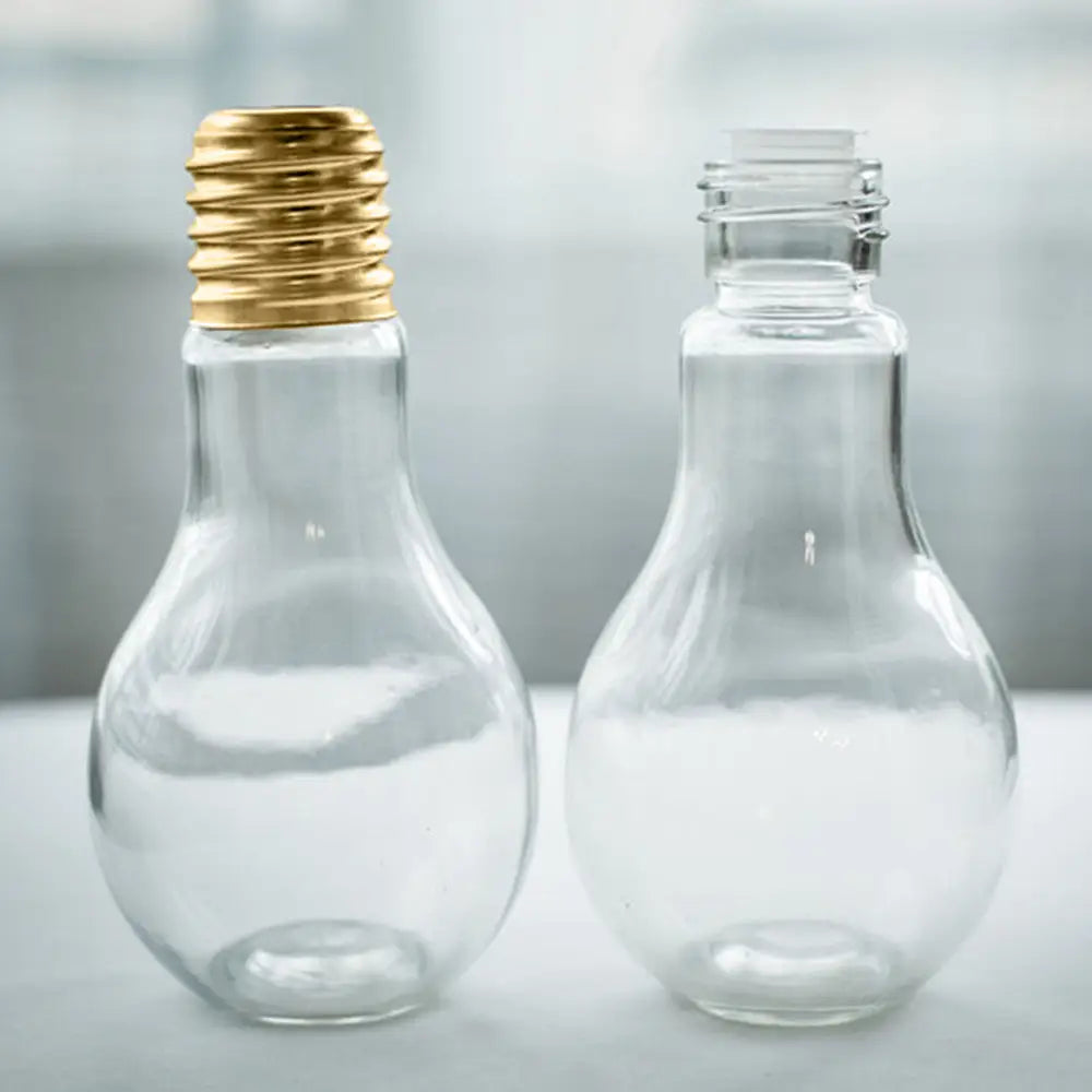 Light Bulb Shaped Water Bottles for Unique Gifting and Lunches - bottle