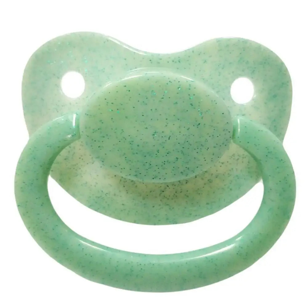 Light Green Glitter Pacifier for Safe Adult Fun - pacifier