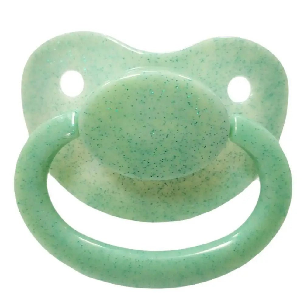 Light Green Glitter Pacifier for Safe Adult Fun - Cosparty