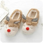 Light Purple Reindeer Slippers for Cozy Christmas Comfort - Cosparty