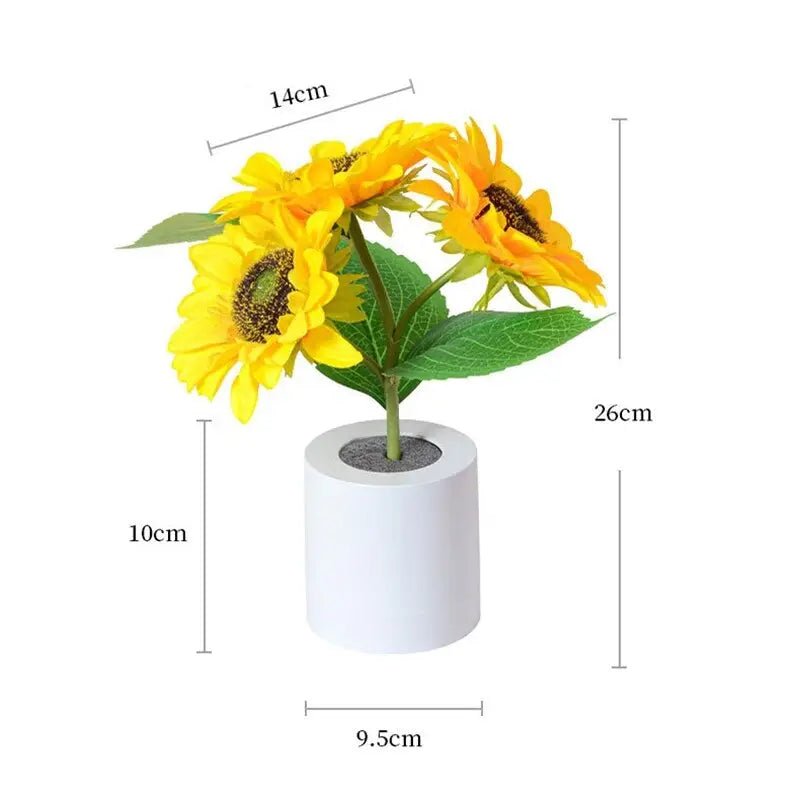 Light - Up Sunflower Desk Lamp for a Whimsical Cottagecore Touch - Cosparty