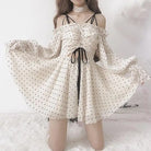 Lightweight Flowy Polkadot Dress in New Condition - dress