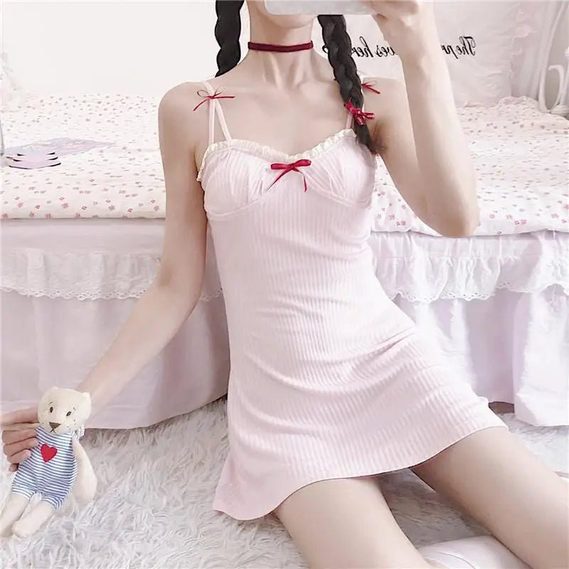 Lightweight Pink Sleepwear Dress for a Pastel Princess Look - Cosparty