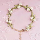 Lily Of The Valley Pearl Bracelet for Whimsical Jewelry Lovers - Cosparty