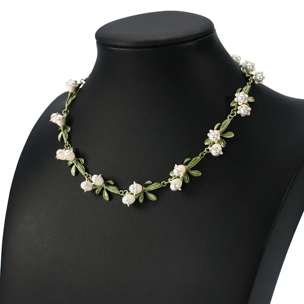 Lily Of The Valley Pearl Bracelet for Whimsical Jewelry Lovers - bracelet