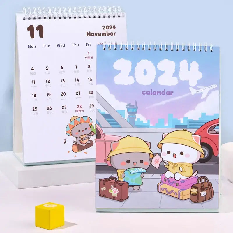 Limited Edition Peach & Goma 2024 Calendar with Exclusive Illustrations - 1