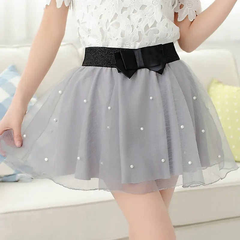 Little Black Tutu Skirt for Every Cosparty Celebration - Grey - Skirts