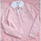 Little Piggy Knit Cardigan Pullover for Kawaii Fashion Lovers - Cosparty