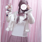 Little Piggy Knit Cardigan Pullover for Kawaii Fashion Lovers - Cosparty