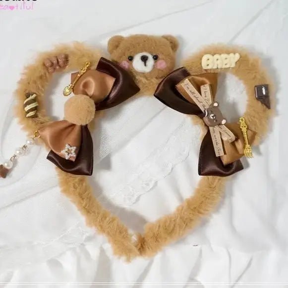 Lolita Bear Headband for Kawaii Cosplay Sweet Baby Ears Products - Cosparty