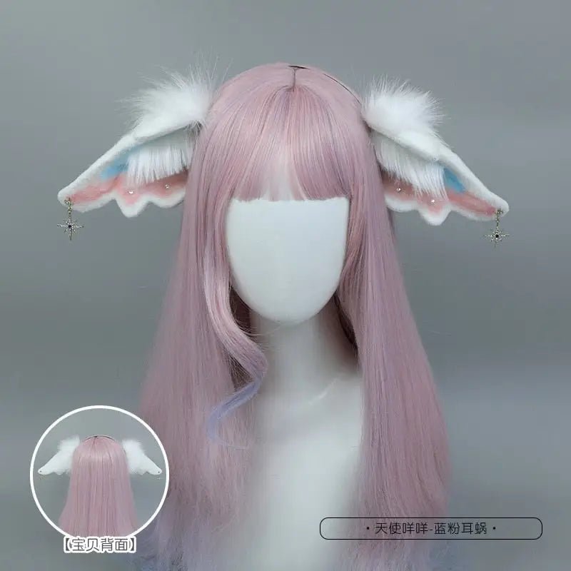 Lolita Sad Angel Ears Headband for Kawaii Fashion and Cosplay - Cosparty