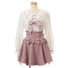 Lolita Suspender Skirt in Dark Pink, Black, and Plaid Black Options - Cosparty