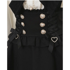 Lolita Suspender Skirt in Dark Pink, Black, and Plaid Black Options - Cosparty