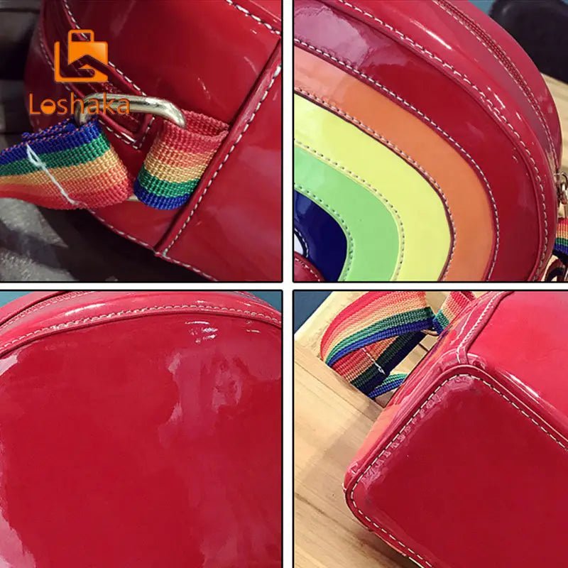 Long Rainbow Heart Purse for a Shiny and Unique Style - Cosparty