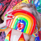 Long Rainbow Heart Purse for a Shiny and Unique Style - Cosparty
