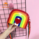 Long Rainbow Heart Purse for a Shiny and Unique Style - Cosparty