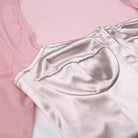 Long Sleeve Satin Bustier Crop Top for Angelcore and Fairycore - shirt