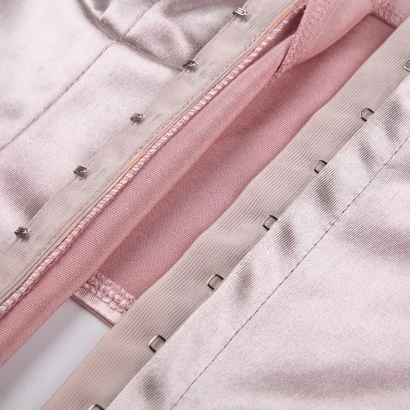 Long Sleeve Satin Bustier Crop Top for Angelcore and Fairycore - Cosparty