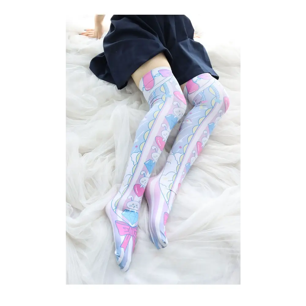 Love Bunny Stockings for Adorable Kawaii Fashionistas - socks