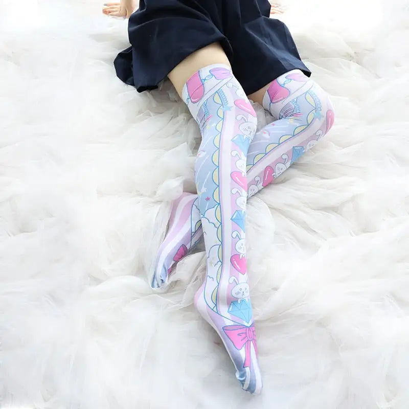 Love Bunny Stockings for Adorable Kawaii Fashionistas - socks