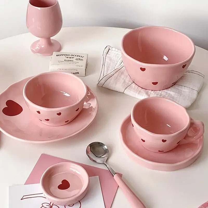 Lovecore Dinnerware Set for a Romantic Dining Experience - Cosparty