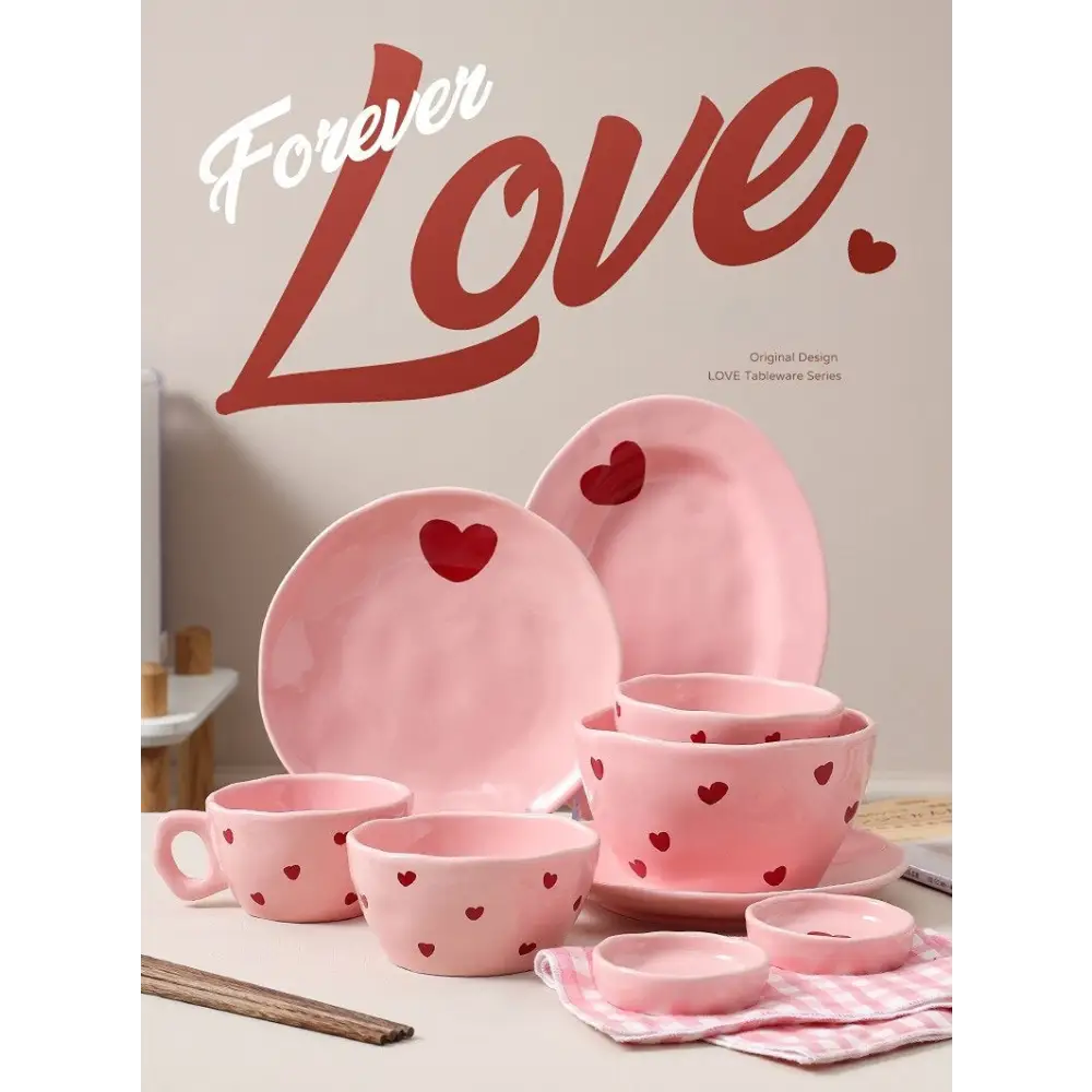 Lovecore Dinnerware Set for a Romantic Dining Experience - dinnerware