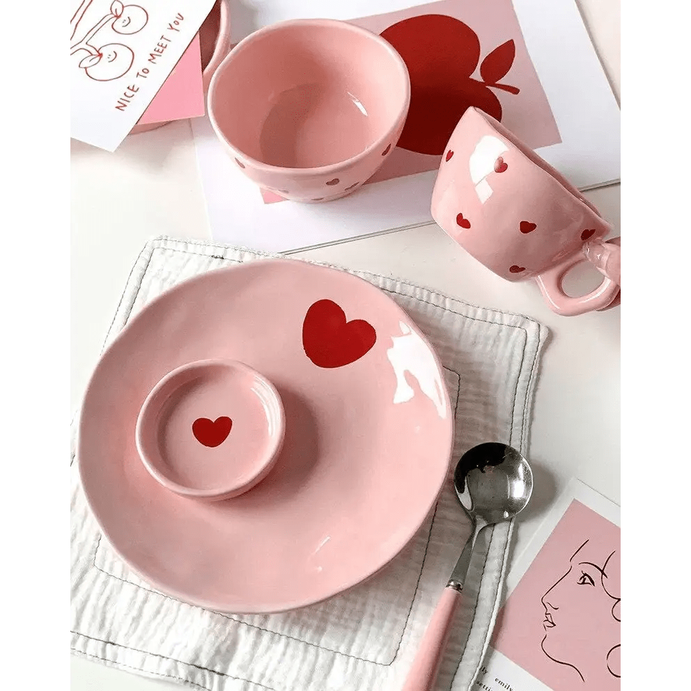 Lovecore Dinnerware Set for a Romantic Dining Experience - Cosparty