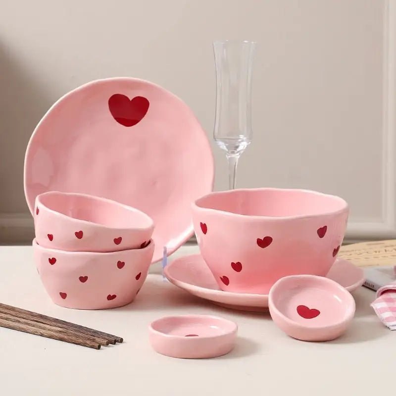 Lovecore Dinnerware Set for a Romantic Dining Experience - Cosparty