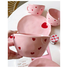 Lovecore dinnerware - bowls - dinnerware - heartcore - pink aesthetic - bowl