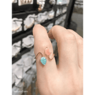 Lovestruck Spiral Ring with Pink Hearts and Stars - Cosparty