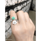 Lovestruck Spiral Ring with Pink Hearts and Stars - Cosparty